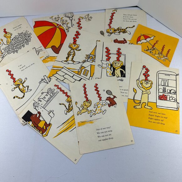 Lot Ephemera Vintage Childrens Book Pages Scrapbooking Junk Journal Raggedy Ann - Picture 9 of 9